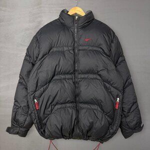 Vintage Nike Y2K Goose Down Filled Zip Up Puffer Adjustable Jacket XL